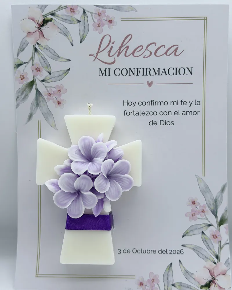 Cruz con flores
